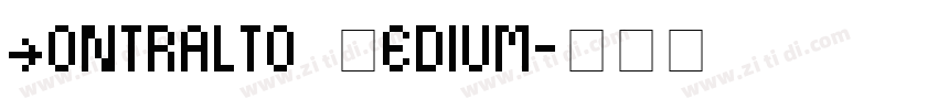 Contralto Medium字体转换